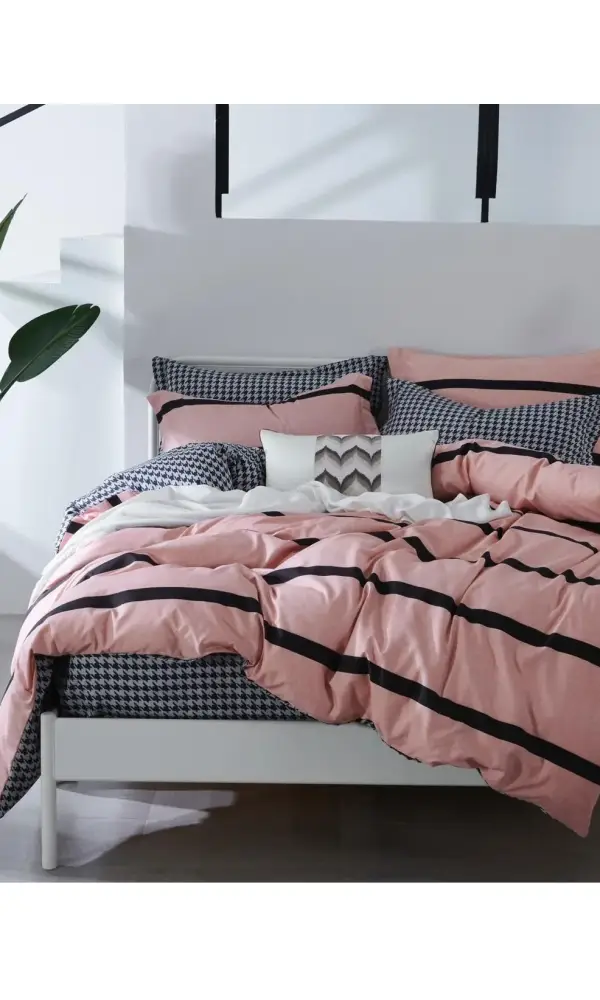 Комплект постельного белья с принтом, поплин (Семейный)