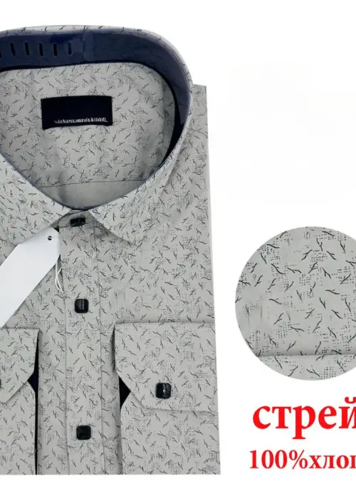 Рубашка мужская на кнопках большие размеры р-р (2XL-7XL)