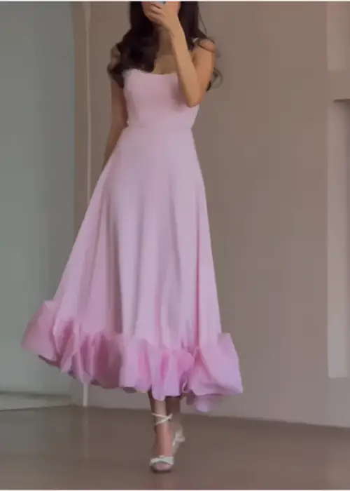 Платье праздничное с воланами женское (р-р 42-44)