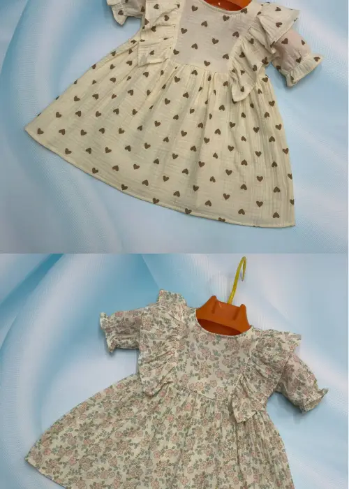 Платье муслиновое для девочки р-р 80-98