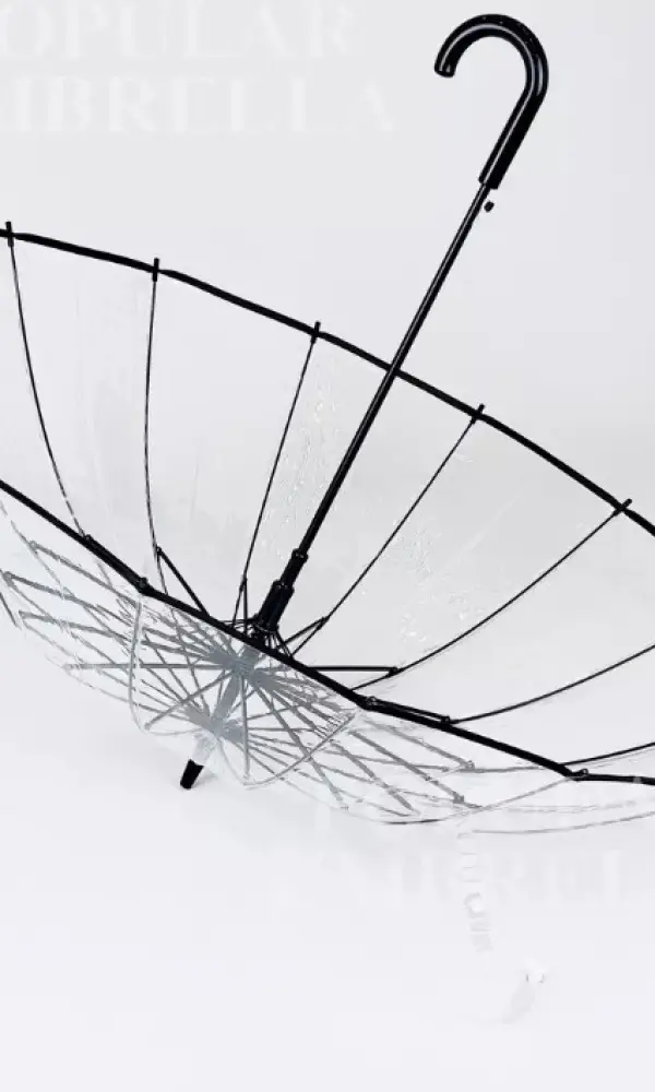 Зонт трость прозрачный ( 8 спиц)