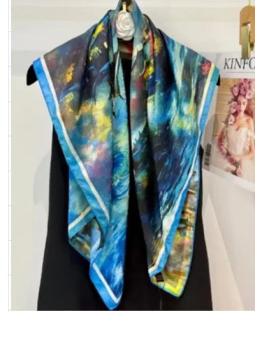 Платок женский шёлковый (р-р 90*90 см)