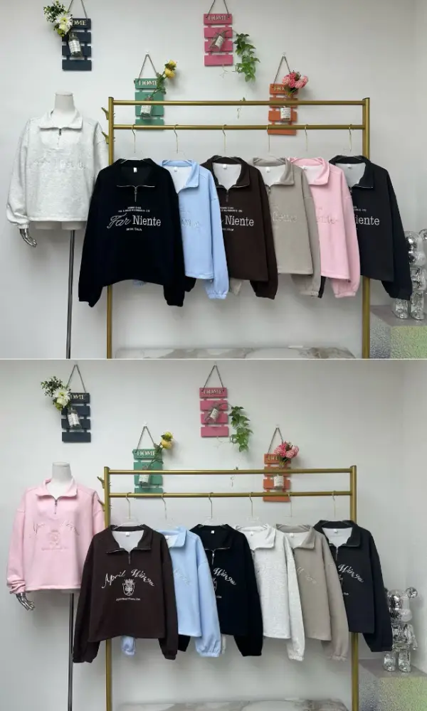 Свитшот полузамок с вышивкой р-р 42-48