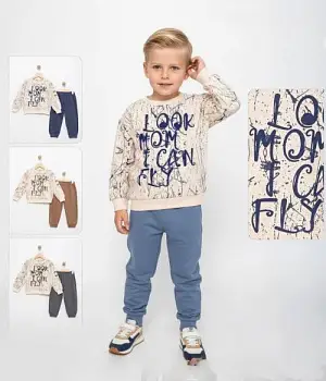 Костюм для мальчика: свитшот и брюки (р-р 2-5 лет)
