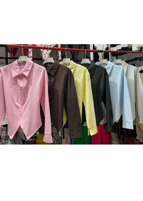 Рубашка приталенная на завязках женская (р-р 42-44)