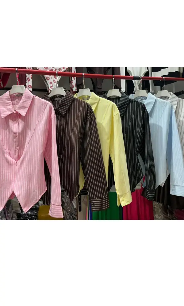 Рубашка приталенная на завязках женская (р-р 42-44)