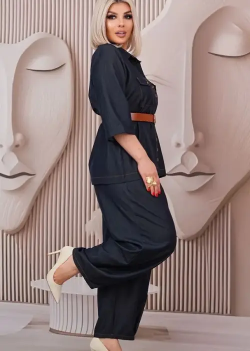 Костюм двойка джинсовый женский (р-р 48-54)