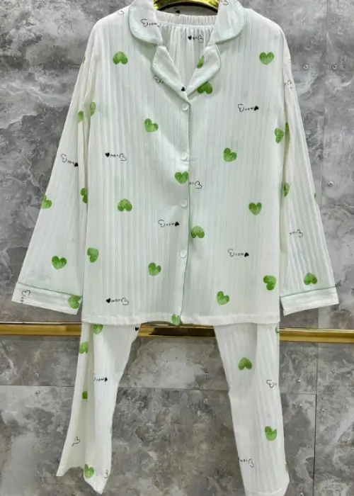 Женская пижама  в рубчик двойка со штанами (р-р L-XL)