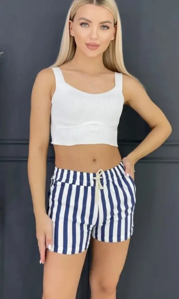 Шорты/Женские/Летние в полоску/домашние ( р-р 42-52)