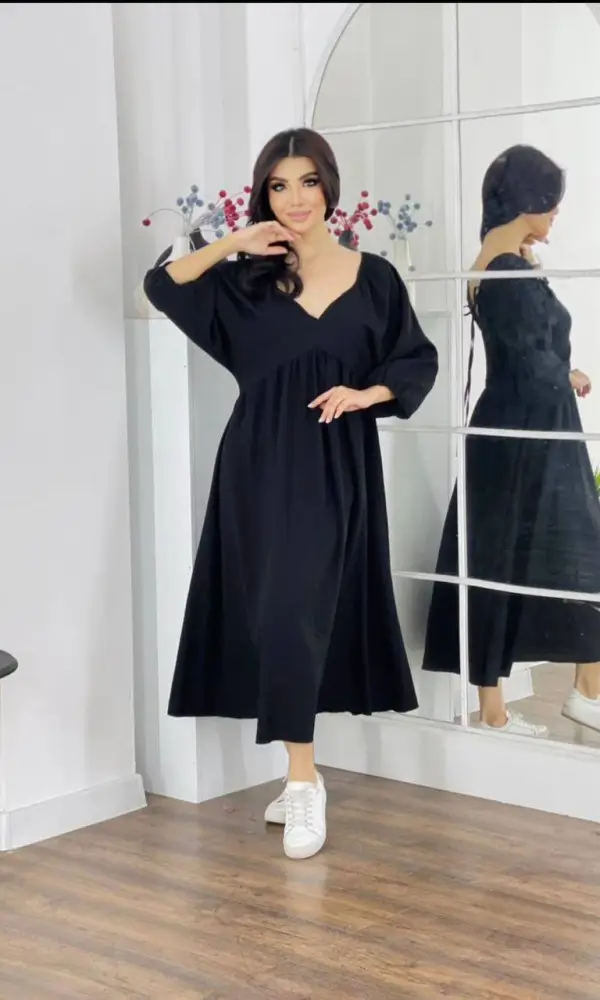 Платье свободного фасона женское, лен ( р-р 42-48)