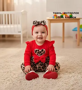 Комбинезон с повязкой для девочки (р-р 62-80)