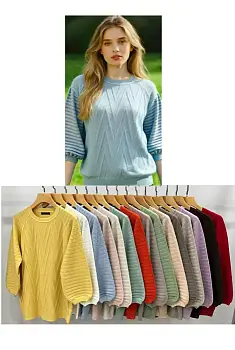 Джемпер с узором женский трикотажный (р-р 48-50)