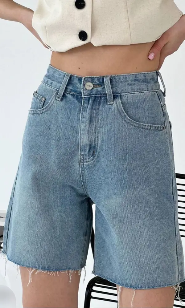 Женские джинсовые шорты бермуды( р-р 42.44.46)