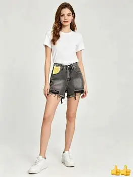 Шорты джинсовые рваные женские (р-р 25-30)