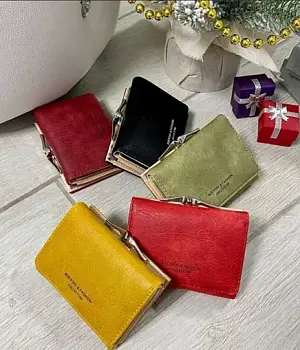 Кошелек женский складной экокожа 