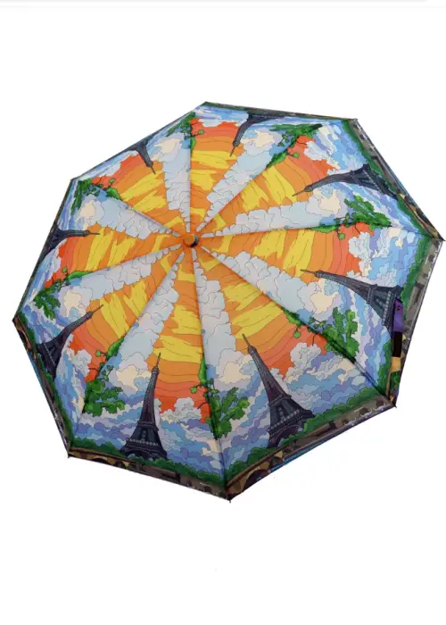 Зонт автомат облегчённый, складной, антиветер