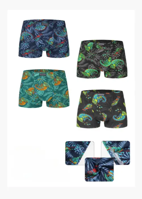 Трусы боксеры мужские с принтом (р-р XL-4XL)