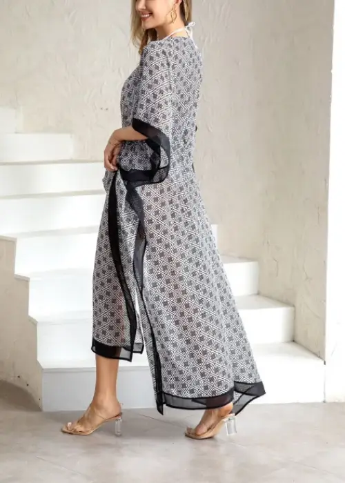 Туника пляжная длинная накидка на купальник (р-р L-2XL)