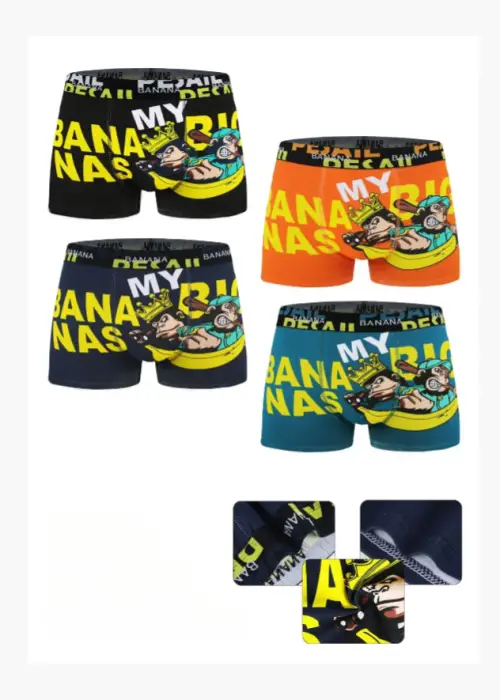 Трусы боксеры мужские с принтом (р-р XL-4XL)