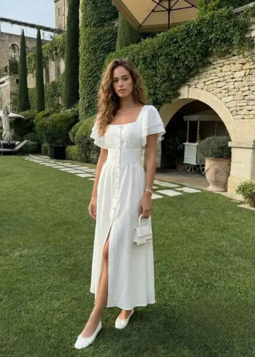 Платье-сарафан на пуговицах, женское (р-р 42-44)