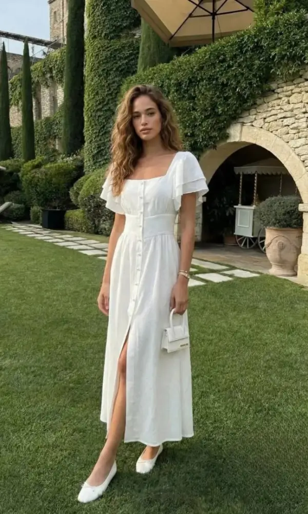 Платье-сарафан на пуговицах, женское (р-р 42-44)