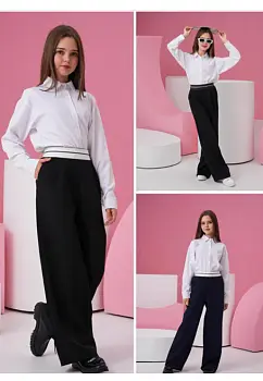 Школьные брюки палаццо р-р 36-44