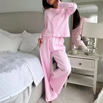 Пижама женская в рубчик (S-XL)