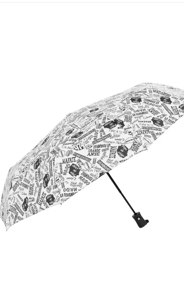 Зонт полуавтомат принт газета