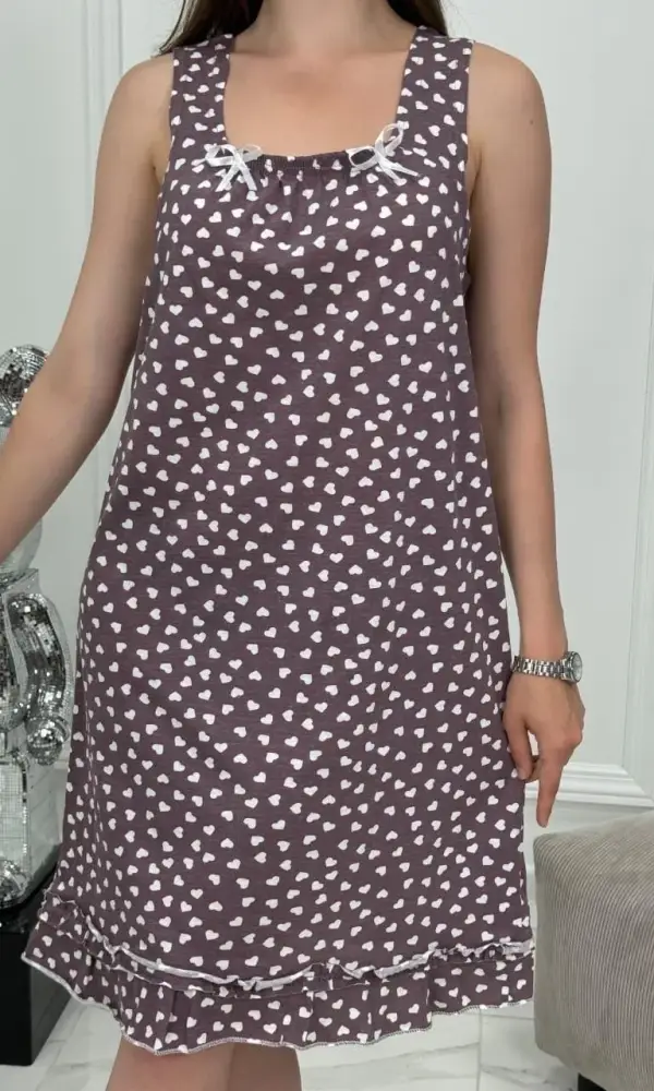 Сорочка ночная на бретелях женская (р-р 48-56)