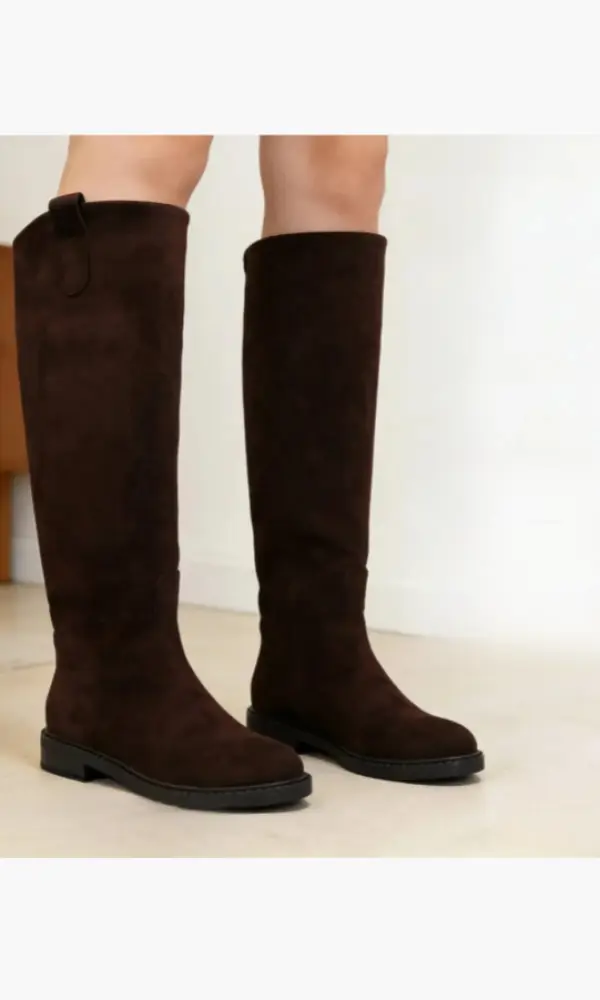Сапоги трубы высокие замшевые женские (р-р 36-41)
