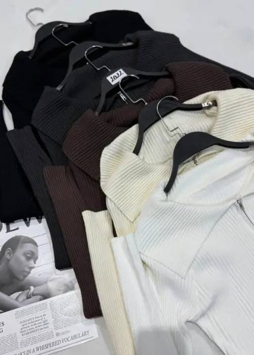 Кардиган на молнии с открытыми плечами (р-р единый 42-46)