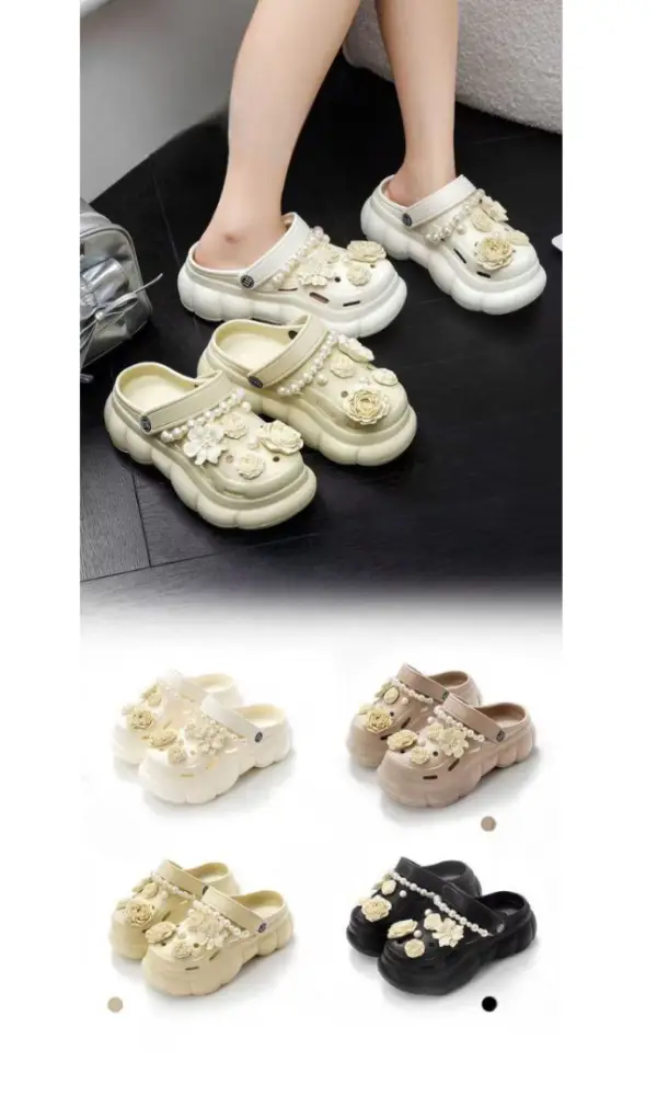 Сабо резиновые с украшениями женские р-р 36-41