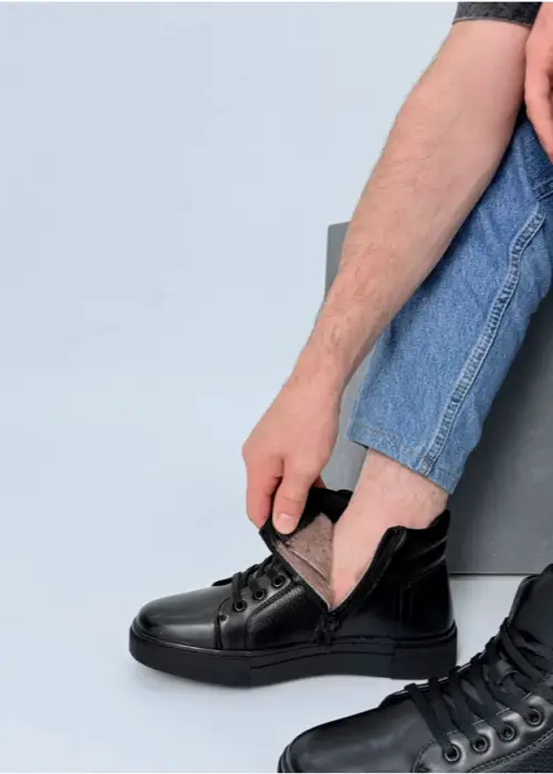 Ботинки зимние кеды теплые с мехом р-р 40-45