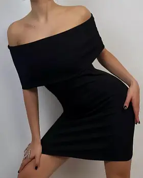 Женское платье с открытыми плечами (р-р 42-50)