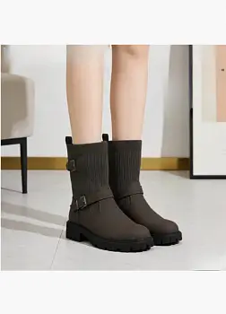 Ботинки чулки на платформе демисезонные женские (р-р 36-41)