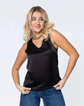 Шелковый топ под пиджак женский р-р 42-48