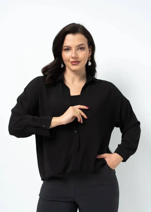 Комплект двойка женский блузка+топ р-р 48-54