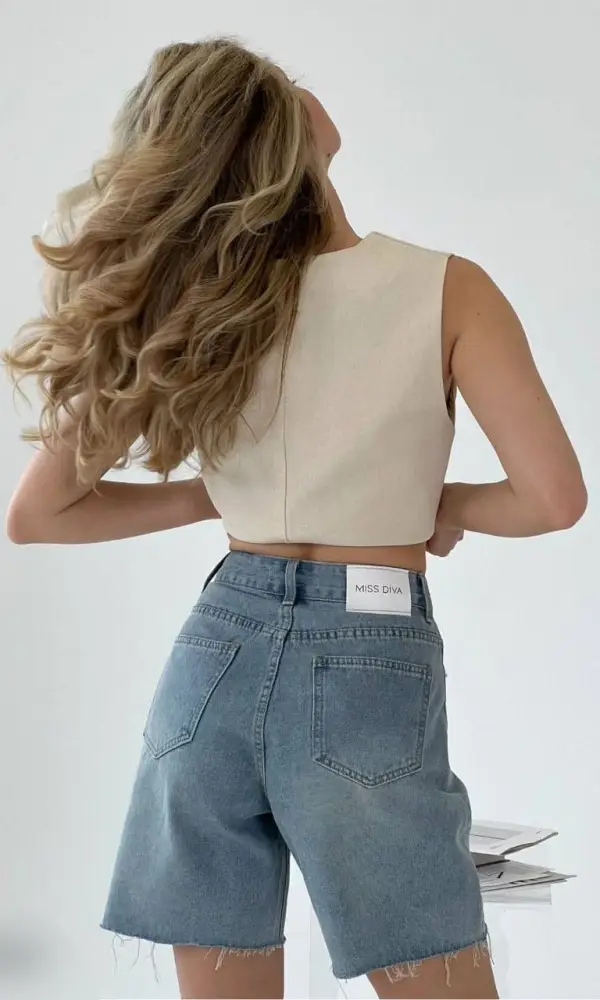 Женские джинсовые шорты бермуды( р-р 42.44.46)