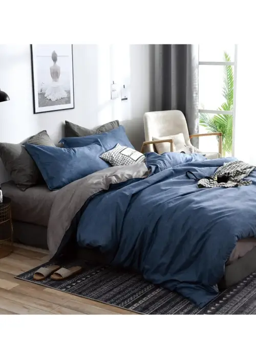 Комплект постельного белья с принтом, поплин (Семейный)