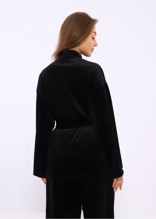 Костюм велюровый кимоно+палаццо р-р 42-52