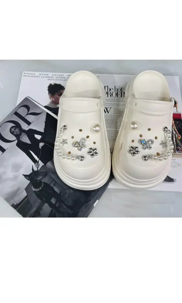 Резиновые сабо на платформе женские (р-р 36-41)