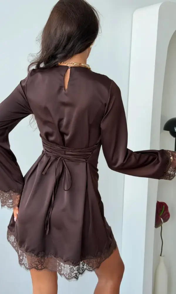 Шёлковое мини-платье с гипюром р-р 42-44