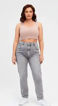 Джинсы мом с высокой посадкой женские (р-р 29-34)