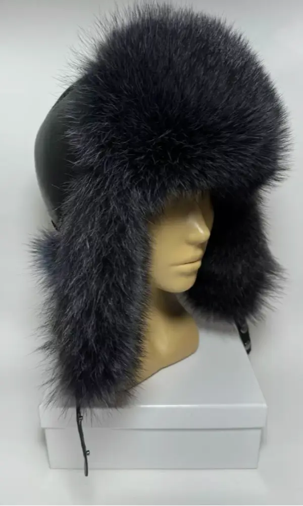 Шапка ушанка меховая мужская р-р 54-58
