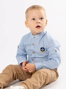 Костюм для мальчика рубашка+брюки р-р 6-9 лет