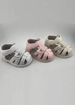 Сандалии кожаные закрытые для девочки р-р 18-23