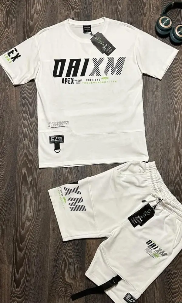 Костюм мужской с шортами , вышивка ( р-р 46-54)