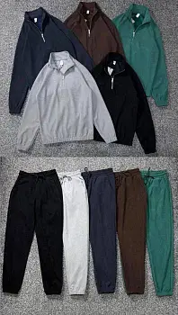 Костюм спортивный вельветовый полузамок р-р M-3XL