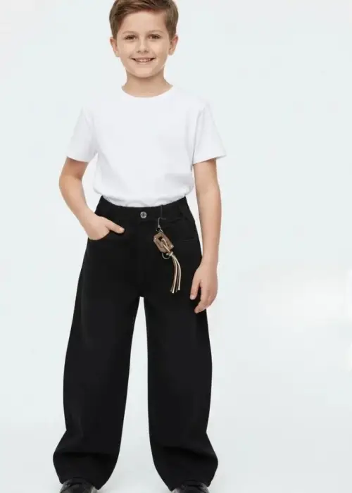 Джинсы широкие на резинке для мальчика (р-р 110-160)