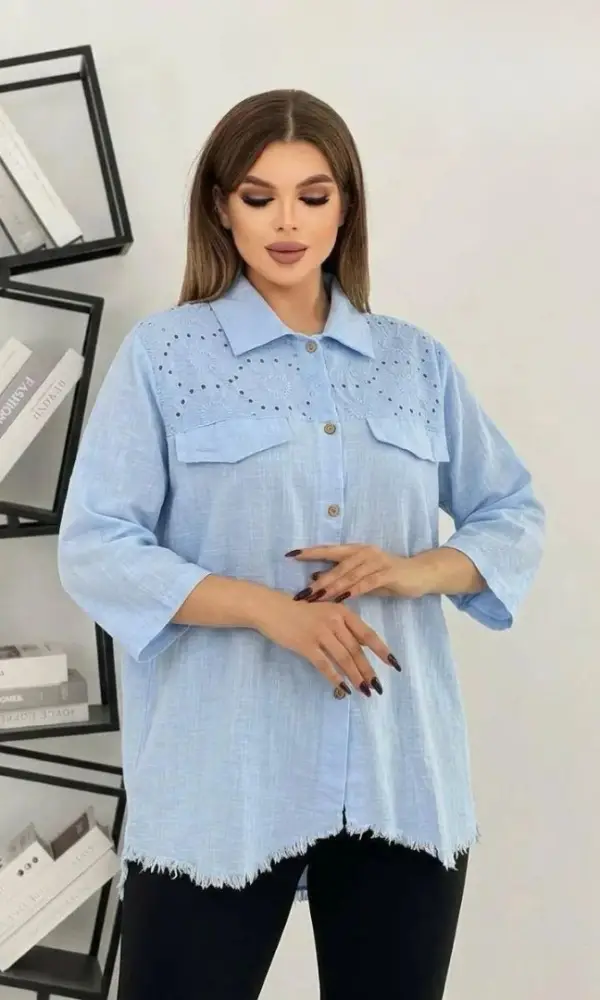 Рубашка с бахромой женская (р-р 52-58)